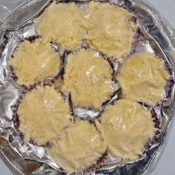 Bandeja Ostión a la Parmesana (8 unidades)